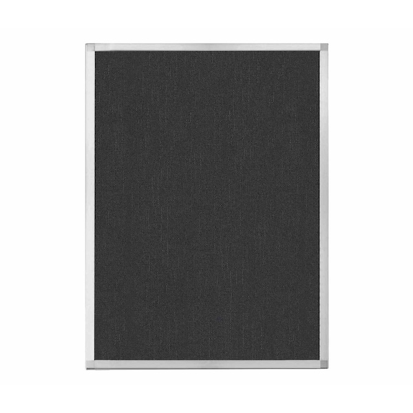 Hush Panel Configurable Cubicle Partition 3' x 4' Black Fabric